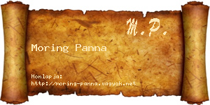 Moring Panna névjegykártya